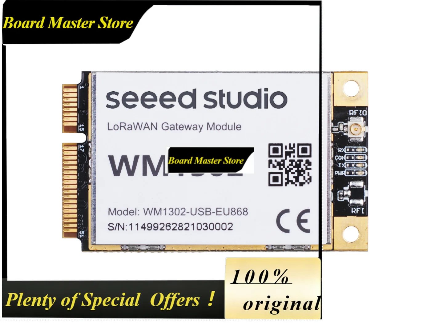BoMaSWio WM1302 LoRaWAN Gateway USB EU868 Semtech SX1302 Mini-PCIe Form Factor CE Certified For IoT LPWAN Network