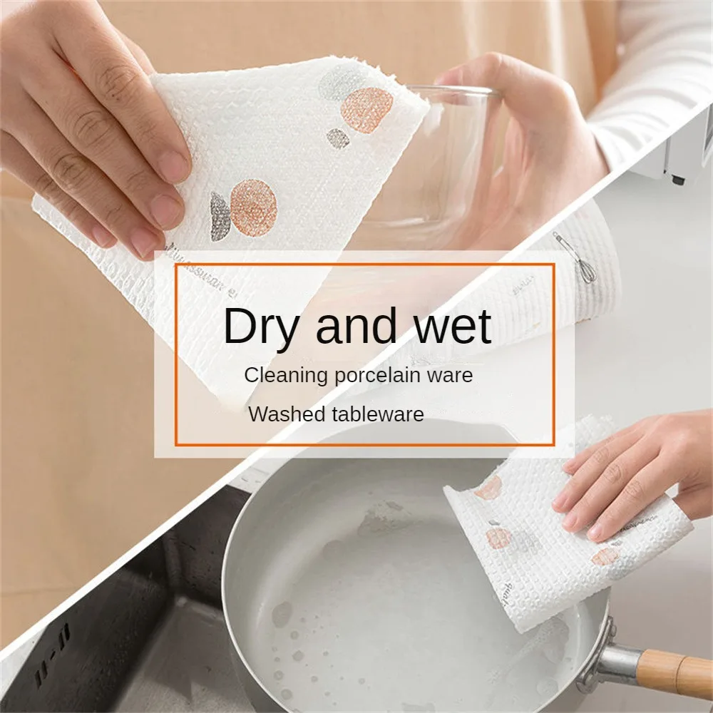 Kitchen Paper Towel Oil Absorbing Water Absorbing Paper Edible Super Oil-removing Hand Wipe Lazy Rag Wet and Dry Wet Wipes