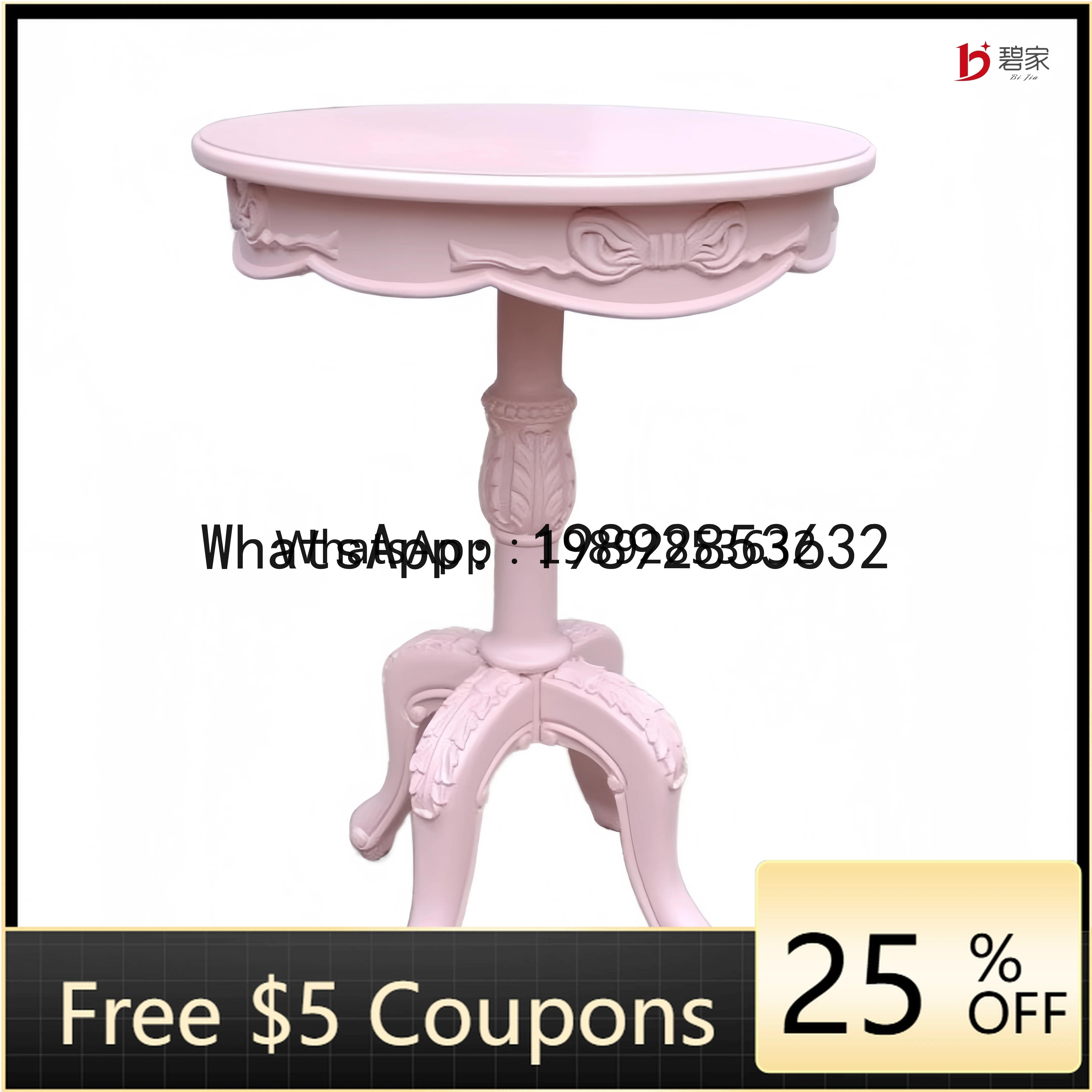 

Журнальный столик из массива дерева, круглый, маленький, для кофе, десертов, обедов, для ресторанов, для дома, для балкона, для отдыха