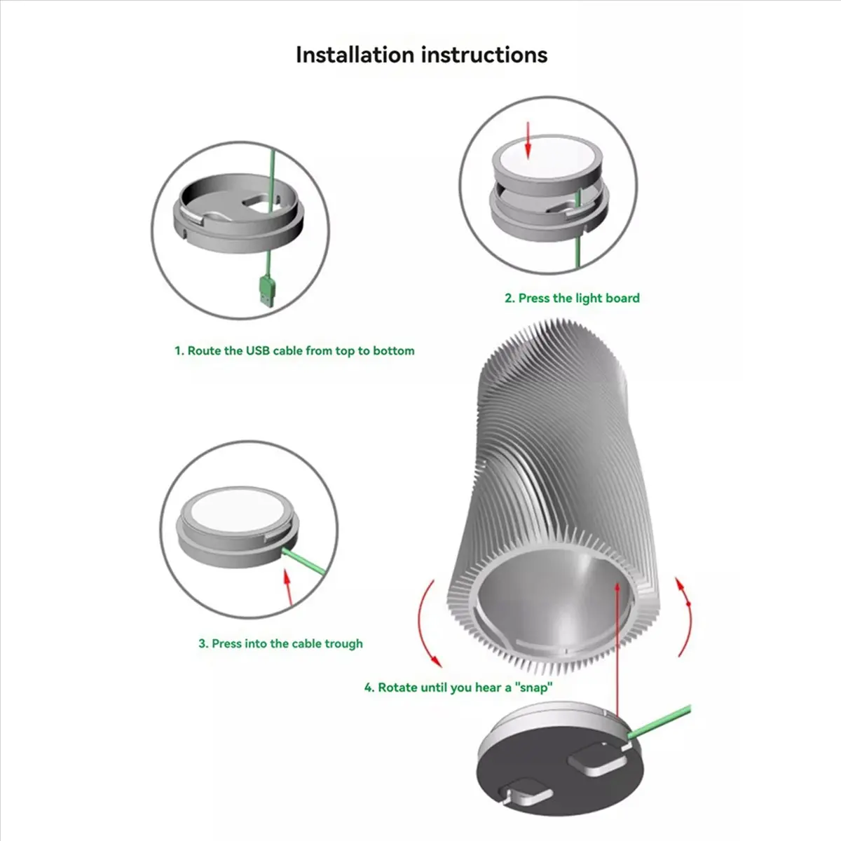 BaoBao-3X DIY светодиодный комплект ночника для индивидуальных ночников без 3D-деталей в комплекте Maker Сокровище Дом Игрушечная модель MH001 Теплый белый