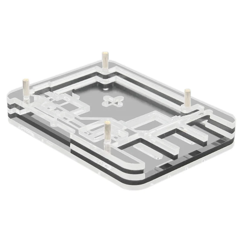5-lagiges Acrylgehäuse für Raspberry Pi 5, kompatibel mit Raspberry Pi 5 Active Cooler, Präzisionsaussparungen, einfache Installation
