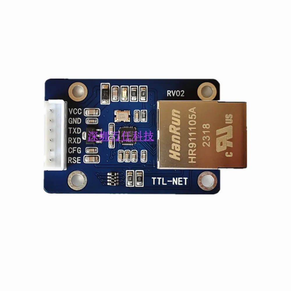 TTL Serial Port to Network Port / UART to RJ45/ Serial Port Data Transmission / CH9120 Module / Stable