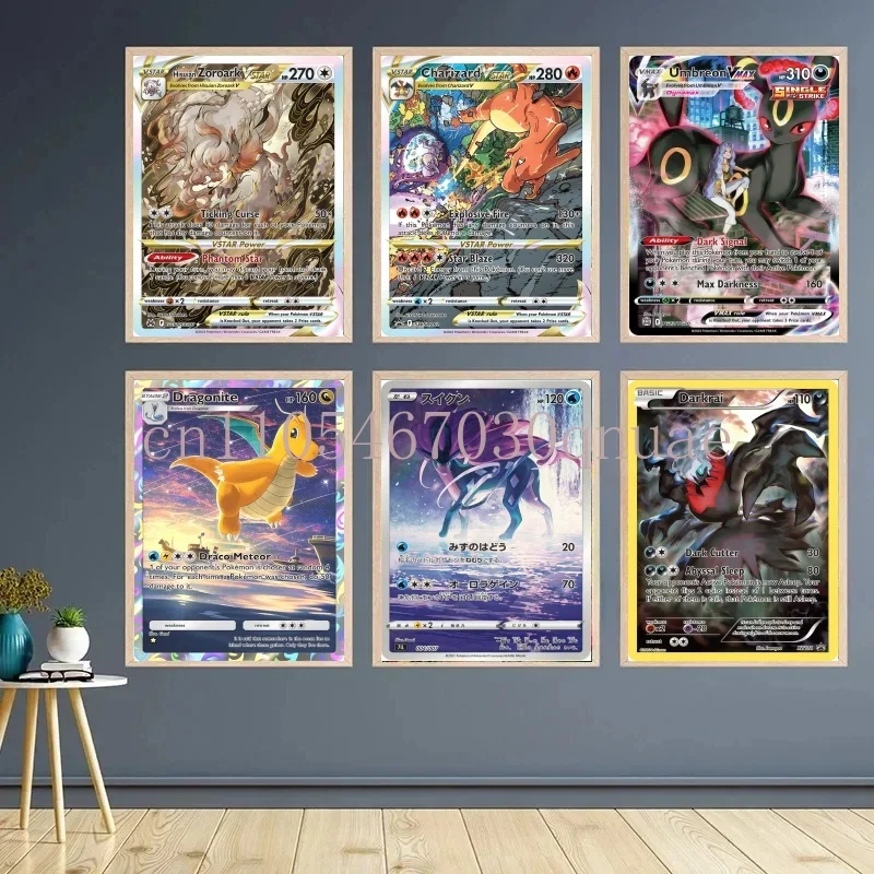 

Classic Anime Pokemon Figures Pikachu Squirtle Charmander Mewtwo Card Canvas Painting Wall Art Prints Living Room Decor Posters