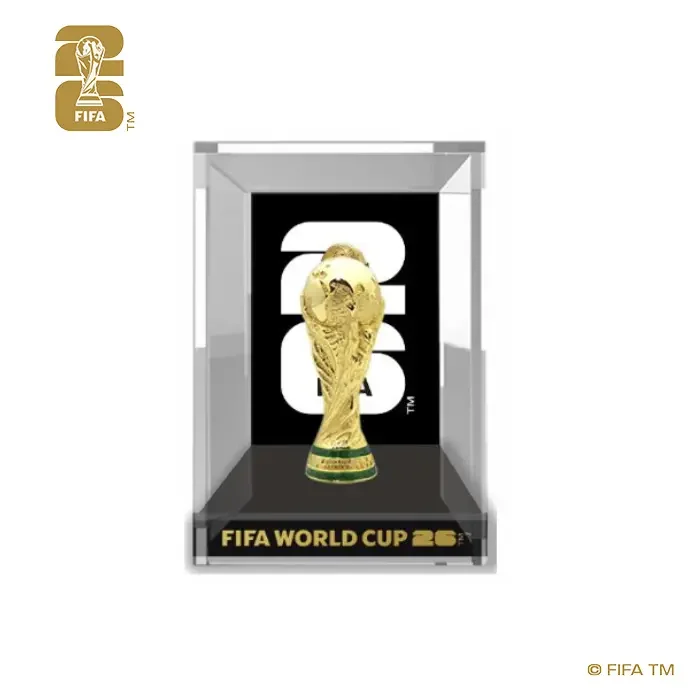 2026年FIFAワールドカップ（Wカップ）公式FWC 3Dトロフィー（箱入り）