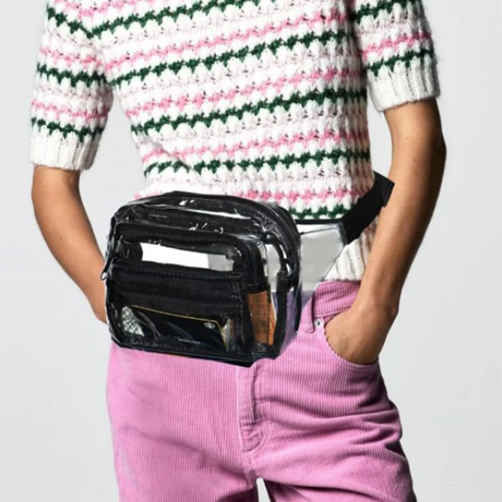 

Transparent Waist Bag Outdoor Sports Belt Accessories for Men Multifunction Man