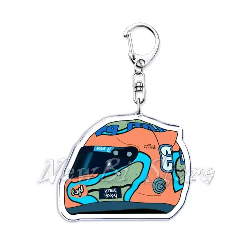 Llaveros Populares de Películas y Jugadores de Motociclismo para Accesorios, Bolsos, Cascos de Bicicleta, Colgantes para Conductor, Joyería y Regalo para Fans
