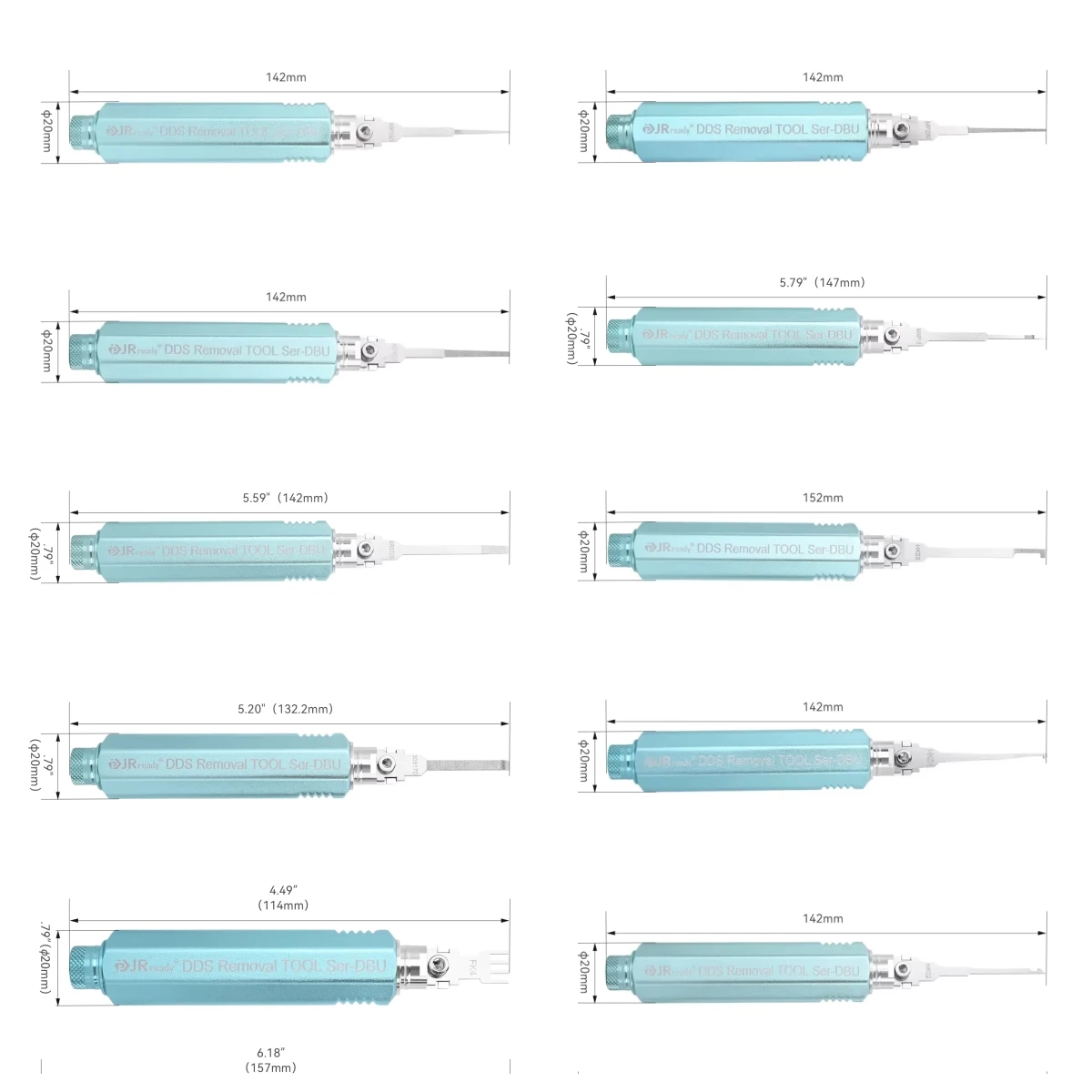 JRready JRDDS Terminal Extraction Tool​ For Aptiv/Delphi/AMP/DeutschDT, DTM, DTP Connectors, Spring Terminals & Lock Extraction