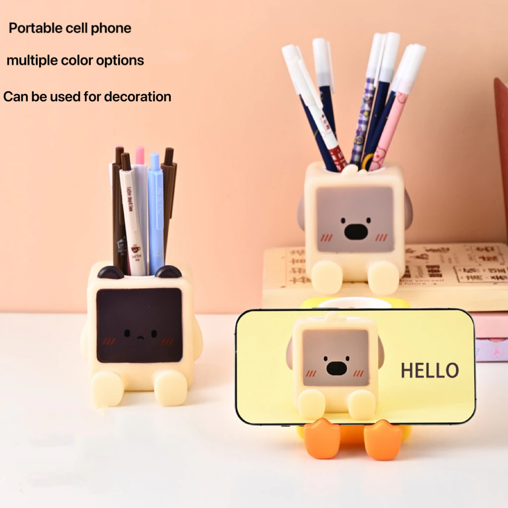 Mobile phone holder Pen holder High appearance level storage desktop decoration arts and crafts Creative student office