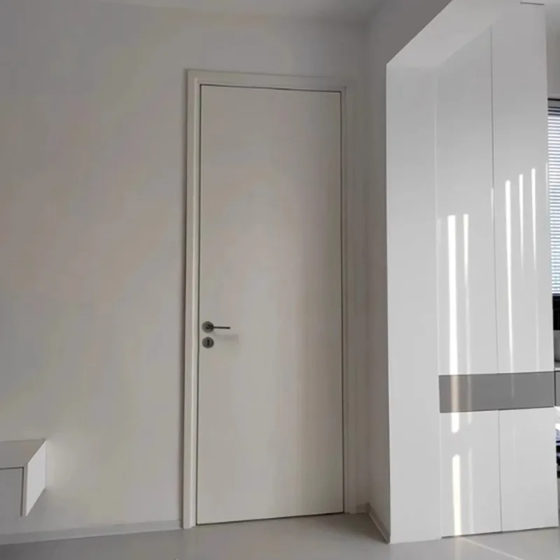 Customizable Frameless Bedroom Doors White Entrance Door Front Doors for House Hotel Puertas Para Dormitorio Home Furniture