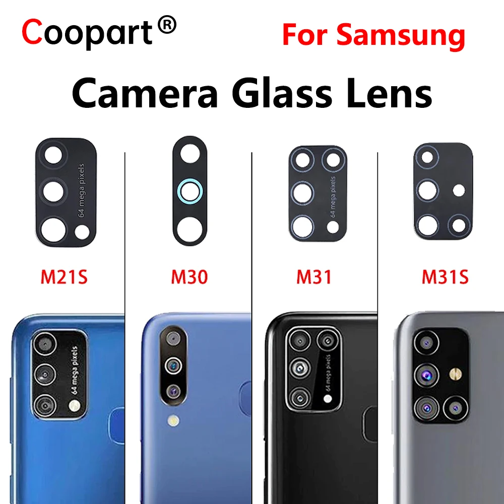 Back Rear Camera Glass Lens with Ahesive for Samsung Galaxy M51 M21 M31S M40