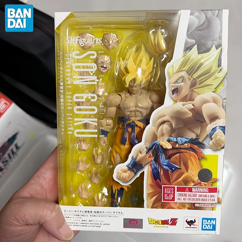 

2026 New Anime Bandai Shf Dragon Ball Son Goku 3.0 Action Figure Battle Damaged Super Saiyan Collectible Model Toy Brithday Gift