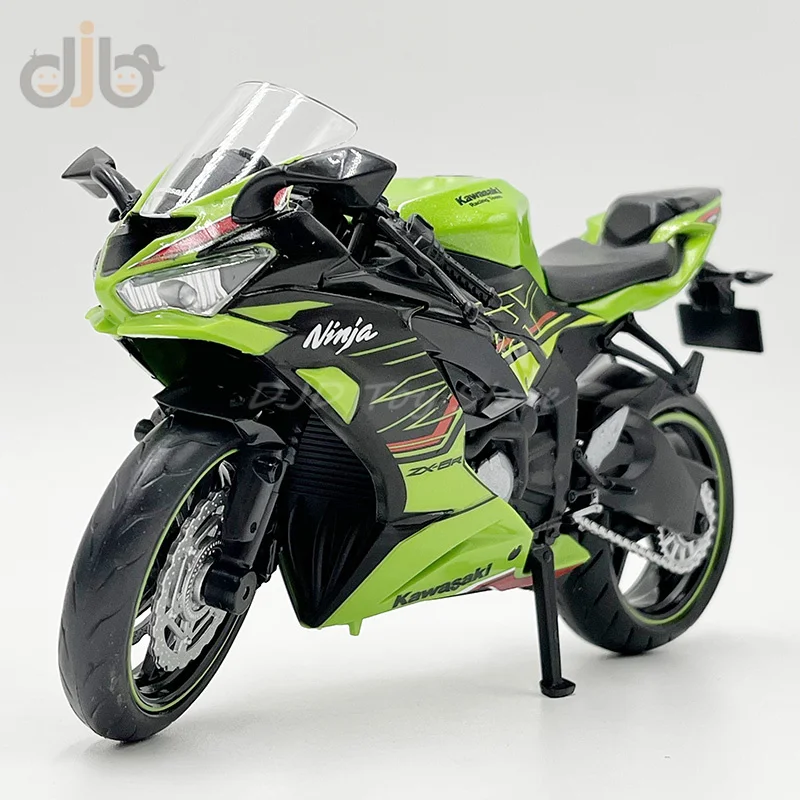 

1:12 Diecast Motorcycle Model Toy 2023 Ninja ZX-6R Sport Bike Miniature Replica