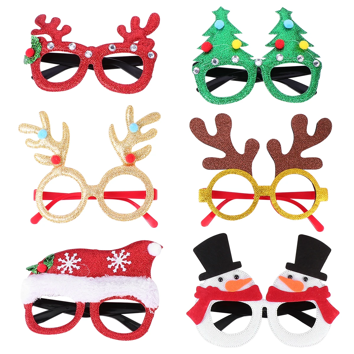

Christmas Decoration Glasses Eye Cosplay Party Eyeglasses Black Cotton Filling Child