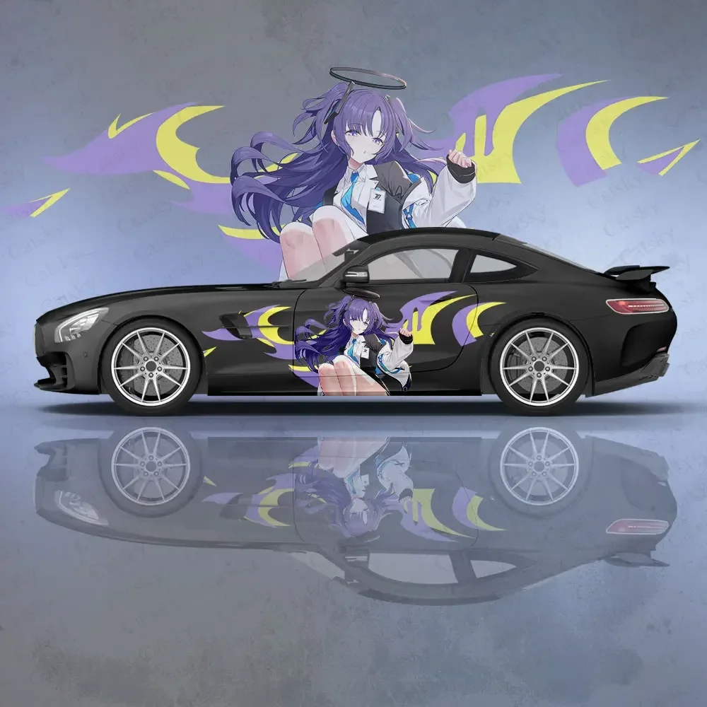 Hayase Yuuka Anime Car Body Stickers Itasha Vinyl Car Side Decal Sticker Premium Vinyl Sticker Customize Car Body Wraps