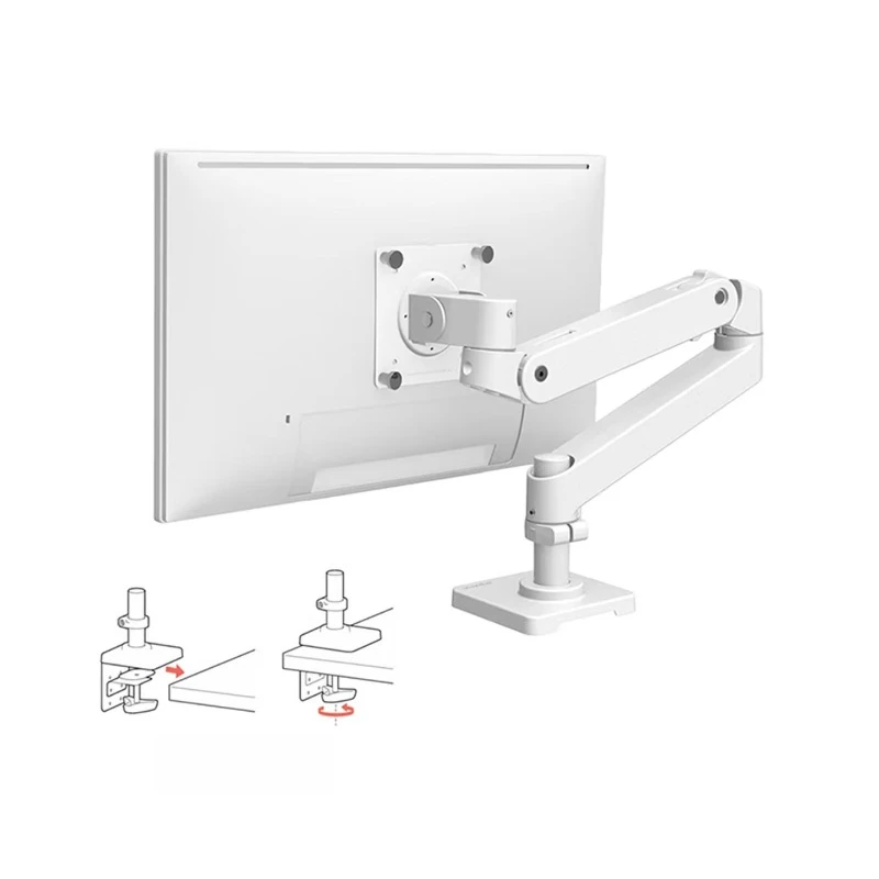 Desktop monitor bracket, computer lifting and telescopic robotic arm, table clip type