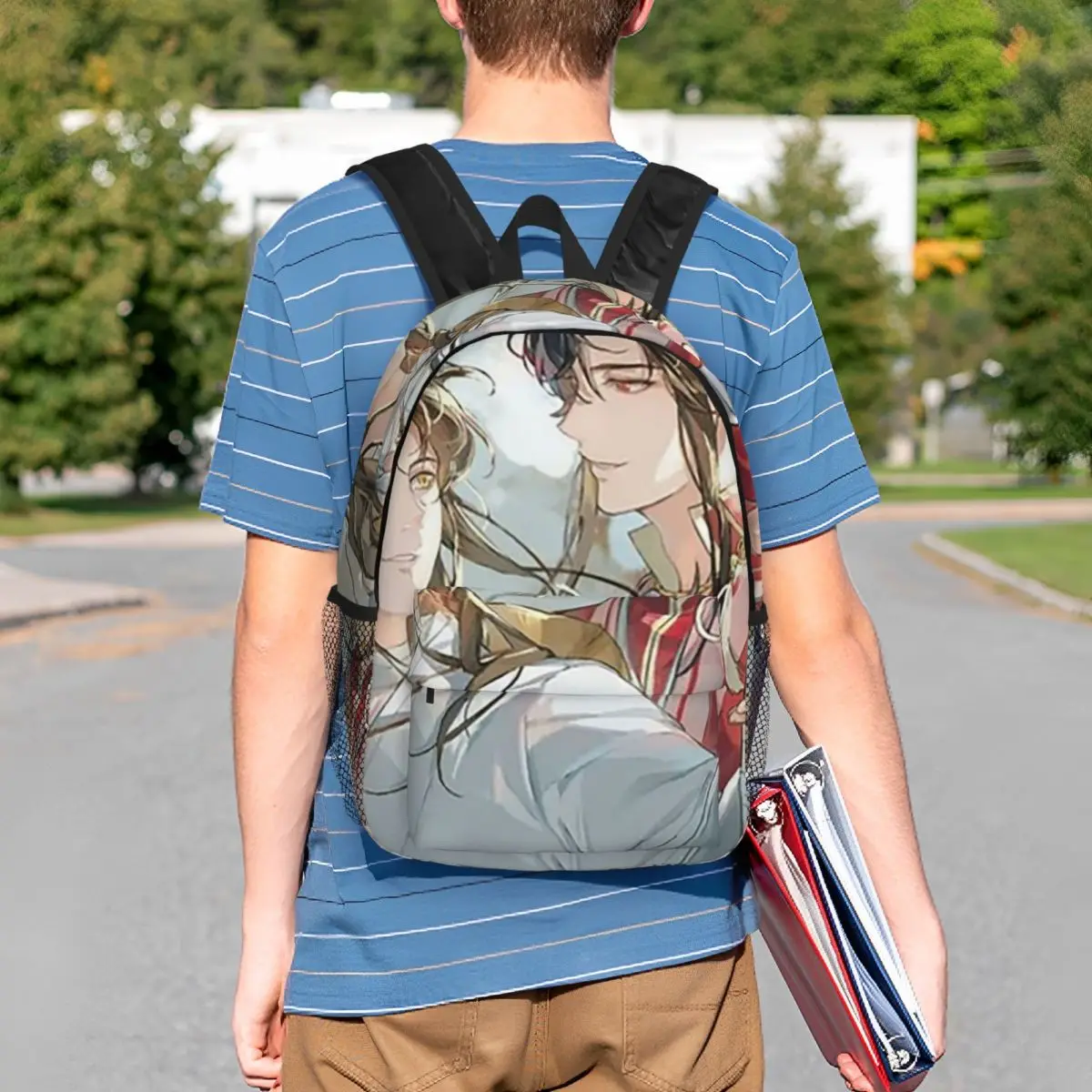Heaven Official's Blessing Anime Backpack Student BookBag Children School Bag Computer Shoulder Bags for Boys Girls