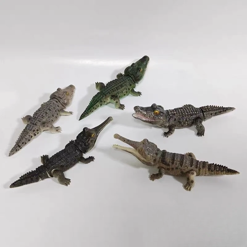 バンダイ生物ステレオワニナイルワニロングスノートワニ彫刻本物のアクションフィギュアモデル