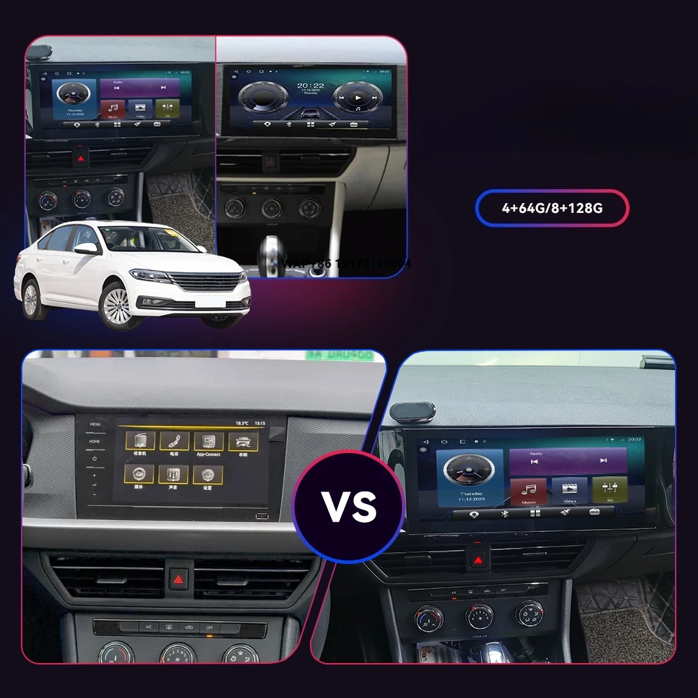 12.3 Inch Carplay for  2019-2021 Wide Screen Multimedia Player Manual Smart GPS Navi Car Radio Head Unit