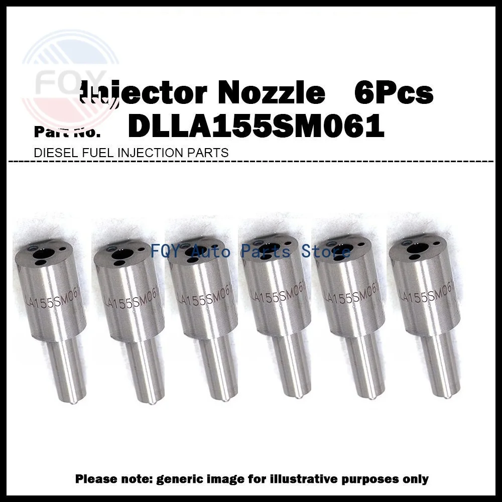 

6 шт. Высококачественные топливные форсунки DLLA155SM061 для Daewoo BH115, BS106, Ssangyong Bus DE12