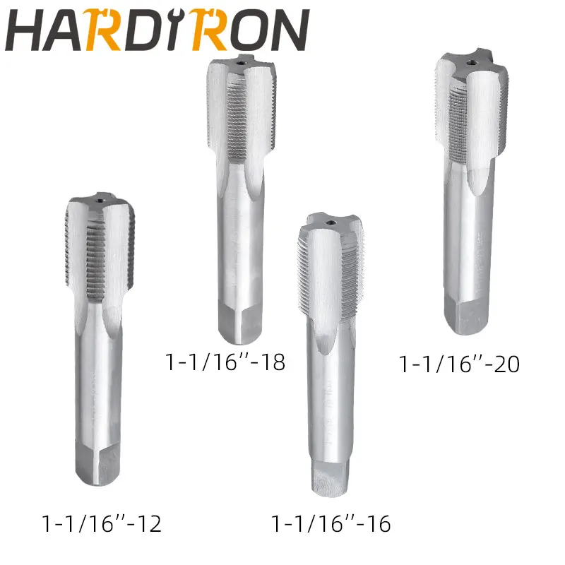 

Hardiron 1-1/16-12 1-1/16-16 1-1/16-18 1-1/16-20 Tap and Die Set Right Hand, HSS Thread Taps & Round Dies