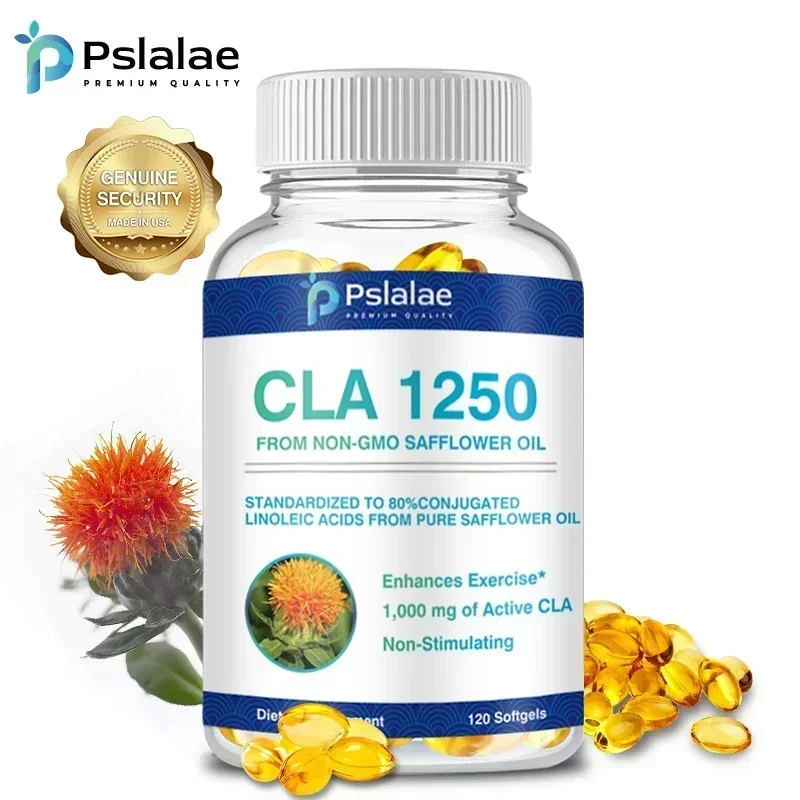 CLA 1250mg From Non-GMO Safflower Oil - Boosts Metabolism and Reduces Excess Fat