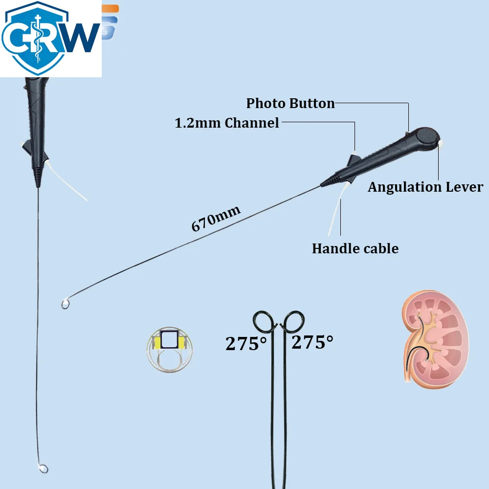 CRW 6.3Fr Ureteroscope 6.5Fr   Flexible   for Urology Portable 2mm