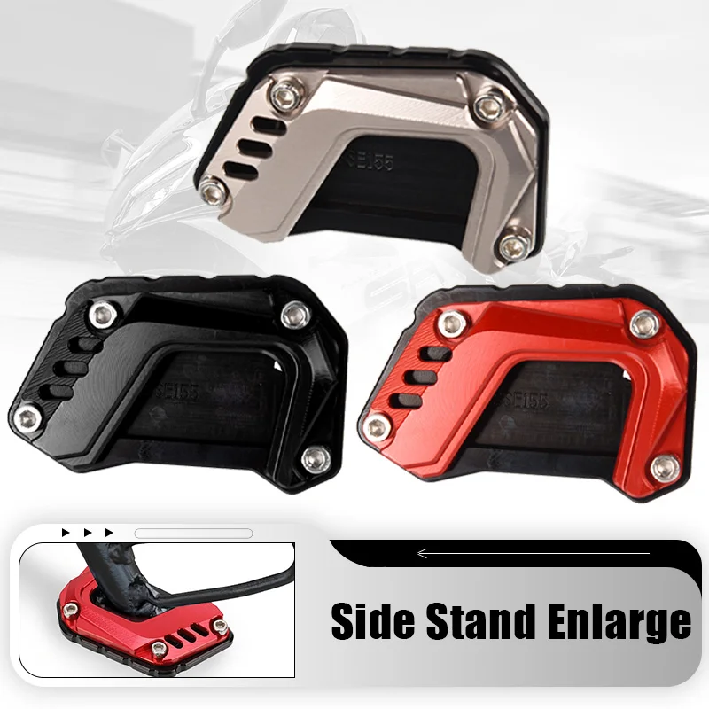 

For Peugeot DJango 150 2021 2022 2023 Motorcycle Accessories Foot Side Stand Enlarge Kickstand Extension Pad Shelf