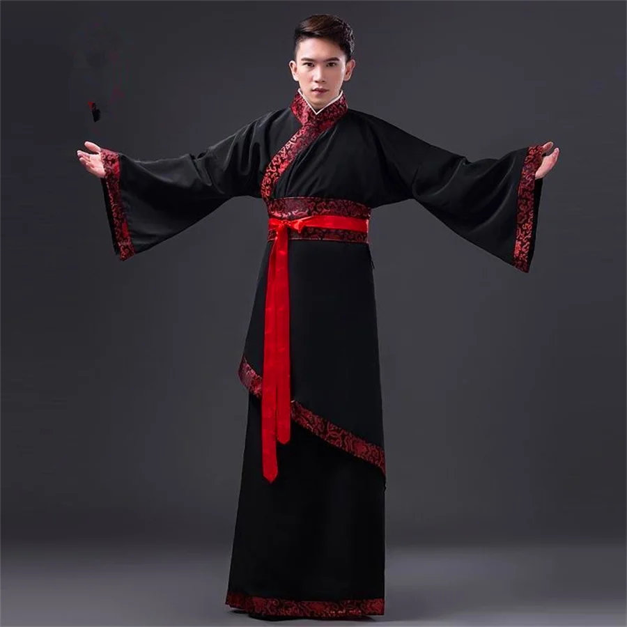 Hanfu Costumes Male Tang Dynasty Han Hero Stage Emperor Mens Hanfu Chinese Style Traditional Chinese Clothing for Man Cosplay