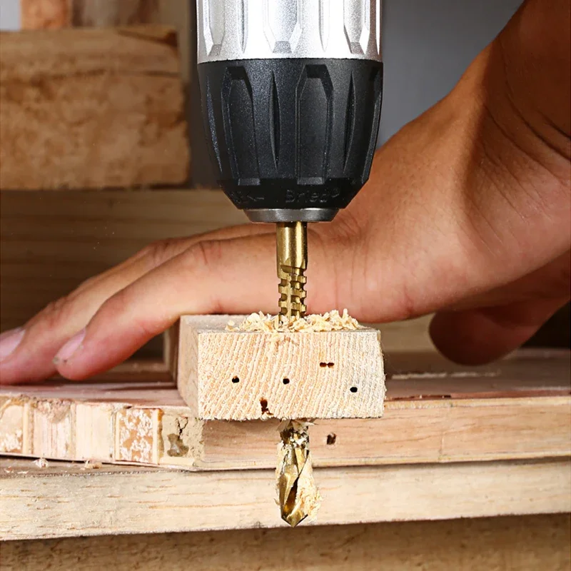6 قطعة متعددة الوظائف الكوبالت مجموعة لقمة مثقاب تويست الحفر عالية السرعة الصلب الحفر سيراميك الخشب اللكم ثقب المنشار التدريبات المعدنية
