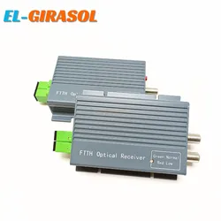 FTTH CATV Optical Receiver High Level Fiber WDM Converter Duplex Connector Mini Mode With 2 Output RF Inch