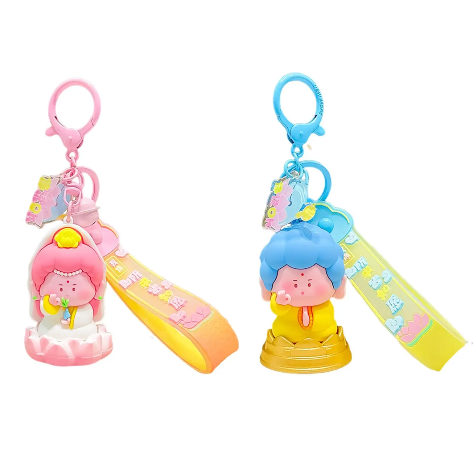 Keychain Collectible Toy Set Ornament Cartoon Doll Purse Accessory for Gift Children Modern Home Decor Party Favors Boys Girls