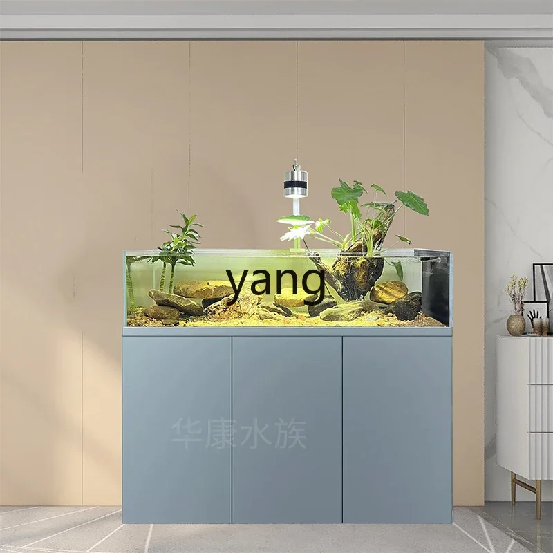 XYY new fish tank living room ultra-white glass stream tank household small and medium ecological tank