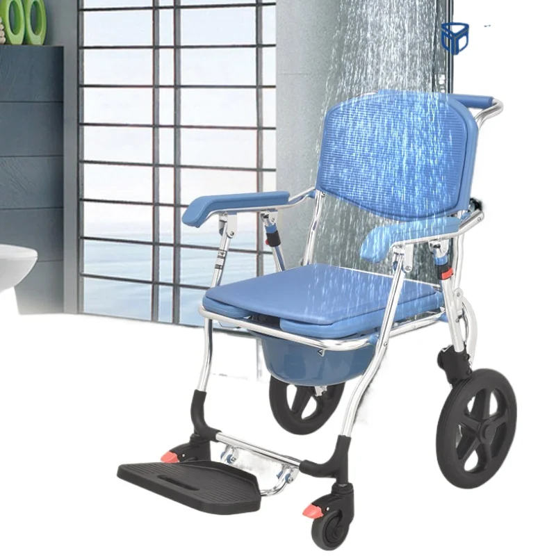 Elderly Pregnant Women Toilet Toilet  Adjustable High Aluminum Alloy Riding Car Bathroom Shower Chair Bathroom