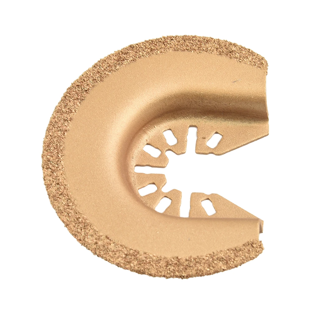 Hoja de sierra múltiple para casa renovadora, mortero de Metal, hoja de sierra oscilante múltiple, elimina adhesivos, elimina lechada, diseño semicircular