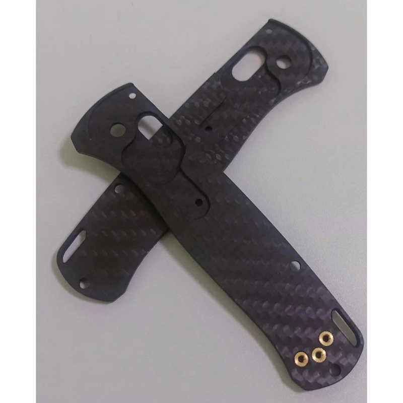 1 Pair Custom Made 3K Carbon Fiber Handle Scales For Benchmade Bugout 535 DIY Accessories