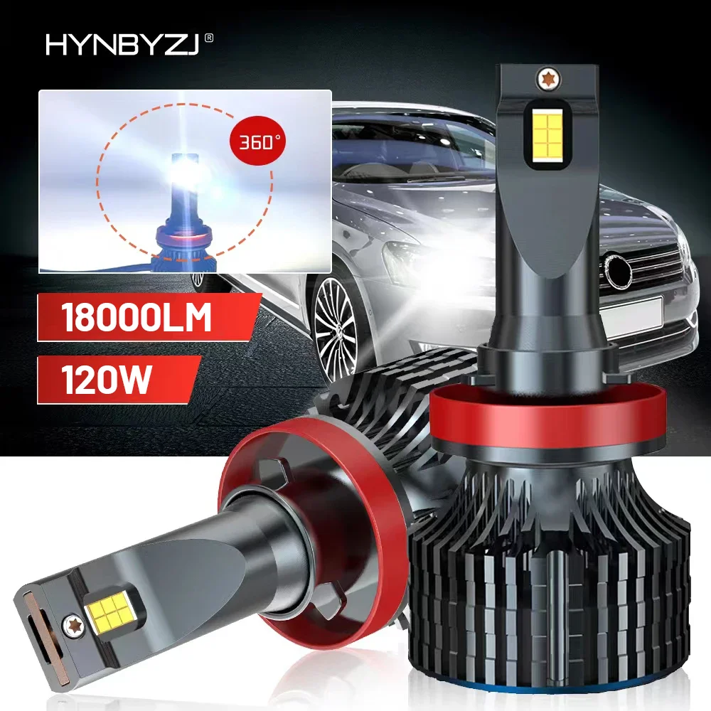 

H8 H11 Car LED Headlights CSP CANBUS Chip Bulbs 18000LM 12V 24V Auto LED Lamp Car 9012 Hir2 HB3 9005 HB4 9006 Fog Lights