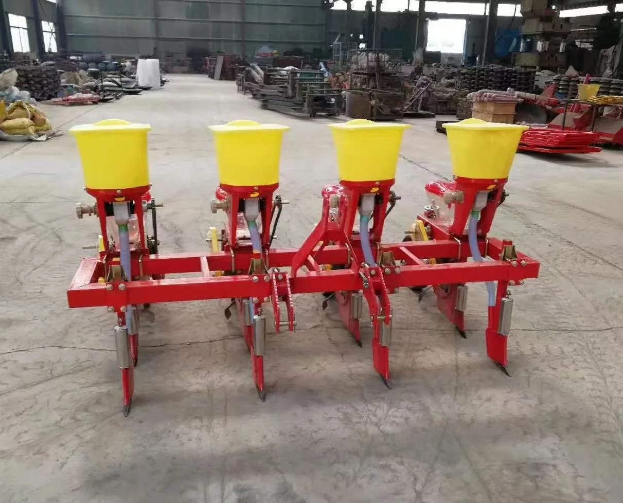 Agricultural machinery 30-50 HP Four wheel tractor 3-Point Linkage mounted 4-Row Corn & Soybean Planter seeder planting machine