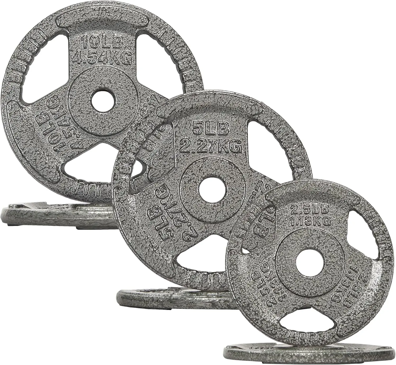 Standard Gusseisen 1-Zoll Gewichtsplatten für Krafttraining & Gewichtheben, 35LB/70LB/120LB