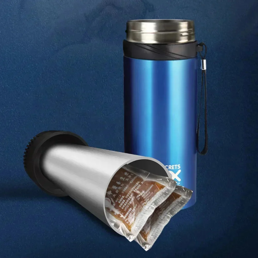 

900mL Portable LCD Refrigerated Cup Cooler Mini Beverage Refrigerator USB 304 Stainless Steel Vacuum Insulated Cup