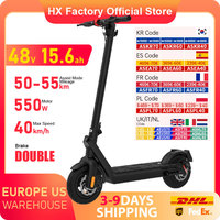 HX X9 Adult Electric Scooter 15.6AH 550W 48V 40KM/H Foldable Electric Kick Scooter 10 Inch E Scooter Electric Skateboard