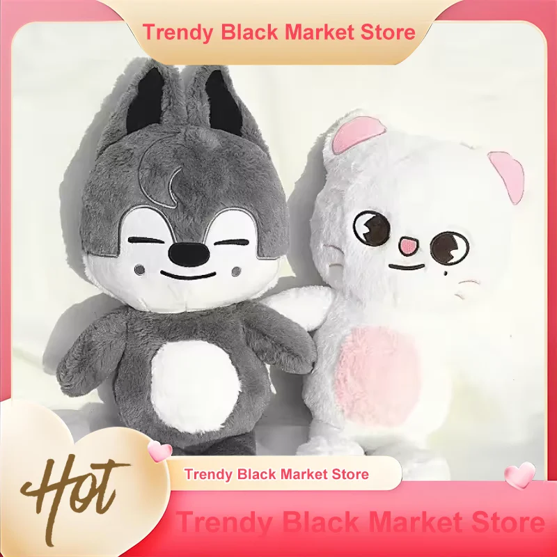 

50cm SKZOO Idol Stray Plush Hug Pillow Doll Fans Gift Teddy Style Plush Toy Seoul Fm Week Cloak Doll Magic School For Kids Gift