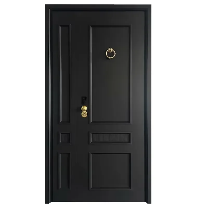 Custom French Style Cast Aluminum Anti-Theft Entrance Door Villa Swing Opening Explosion-Proof Super Class Engineering