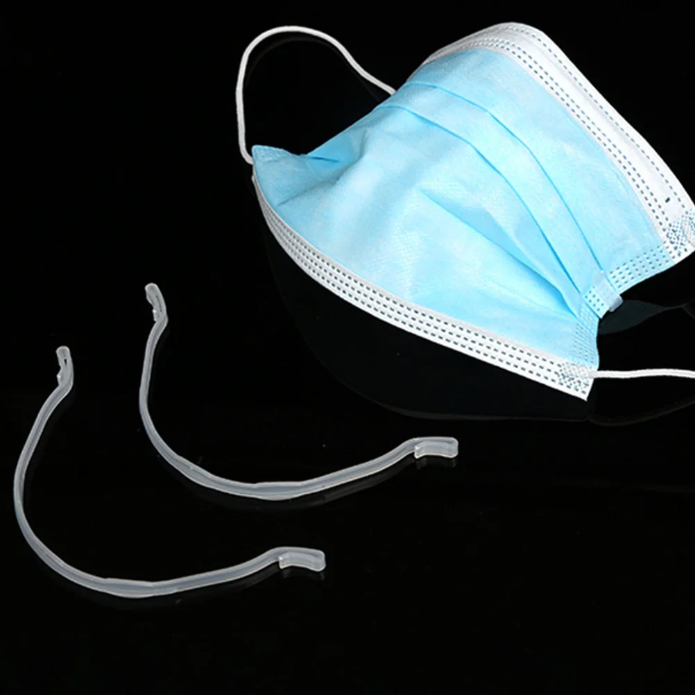 

12Pcs Face Cover Bracket Expand Mask Space Easy Operate Snap Design Breathable Insert Holder Mask Support Strap