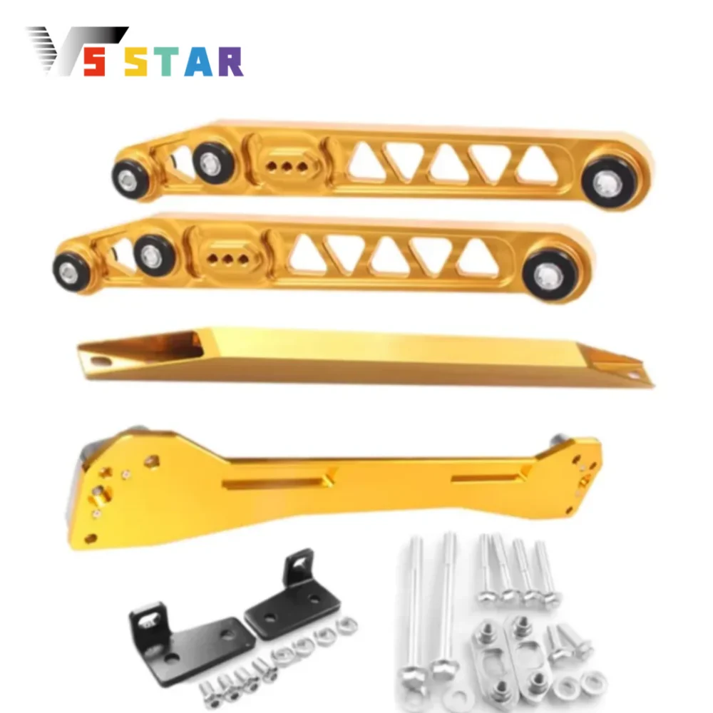 

Алюминиевый комплект: задний нижний рычаг подвески, распорка подрамника и стабилизатор поперечной устойчивости, золотистый, для Honda Civic CX DX Hatchback 3D 1.6L 1996-2000 гг.