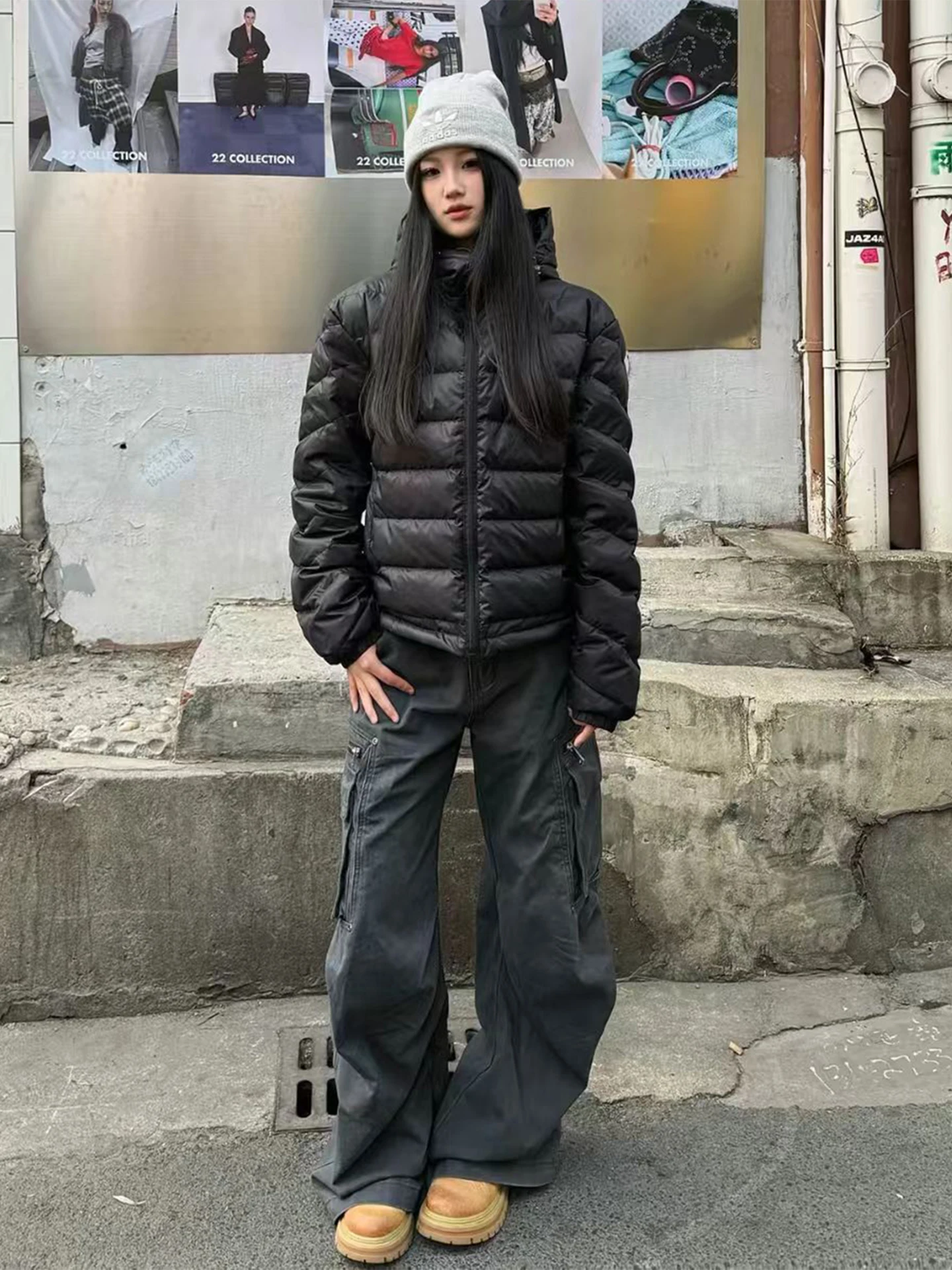 

Мужские брюки Deep ey в стиле деконструкт, осенне-зимние, в американском ретро-стиле, плиссированные, прямые, повседневные, Multi kets