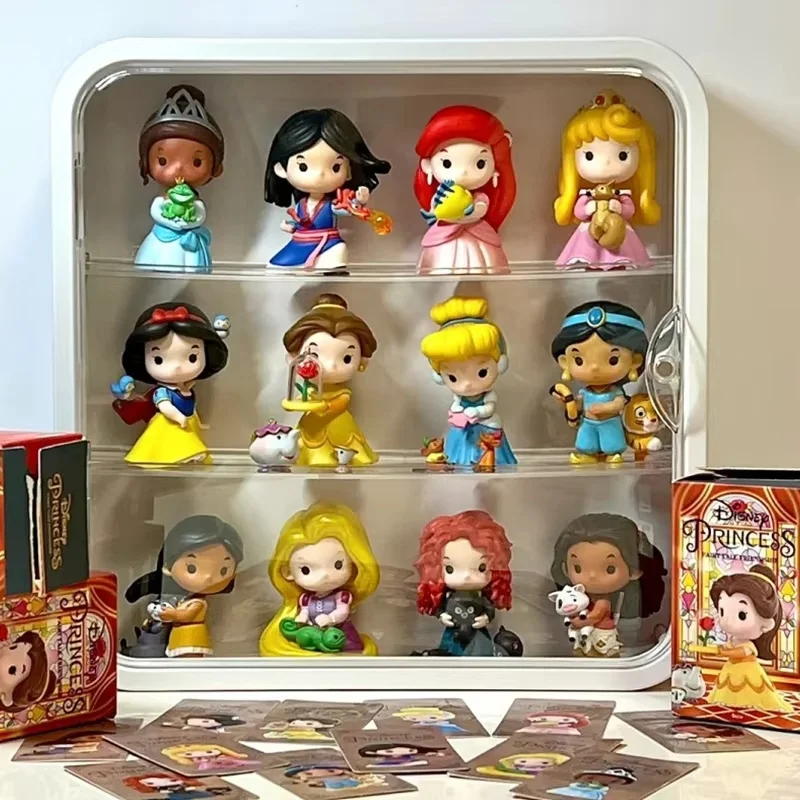 Disney Princess Fairy Tale Friendship Blind Box Anime Surprise Mystery Box Bell Mona Princess Dolls Figure Desktop Ornament Toys