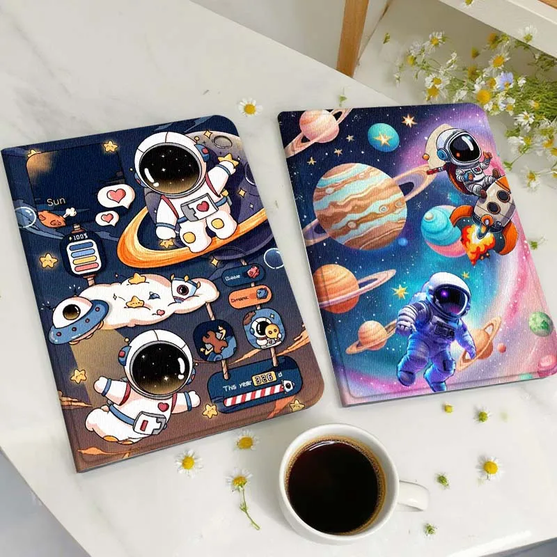 Cartoon anime astronaut For Samsung Galaxy Tab A A7 A8 A9 A11 S6 S11 Lite Plus 10.1 10.4 10.5 Inch 2022 2025 Tablet Case
