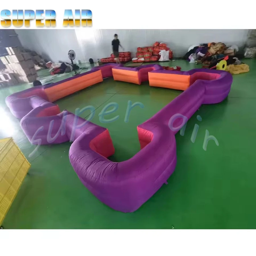 Commercial Inflatable สนุ๊กเกอร์ฟุตบอลสระว่ายน้ํา Inflatable โต๊ะสนุ๊กบอลสําหรับกิจกรรม Carnival เกม