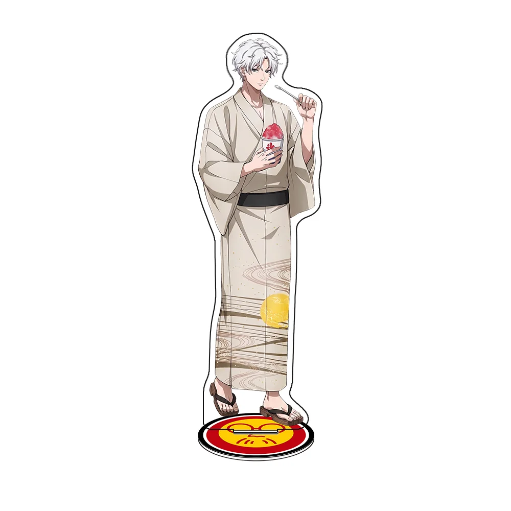 SAKAMOTO DAYS Yukata Style Shin Asakura 15CM Anime Acrylic Stand Keychain Bracket Model Figure Display Desk Decor Fans Gift