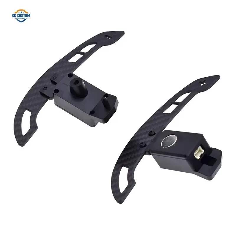 Hot Sale Matte Carbon Fiber Magnetic Paddle Shifter Extension for Yaris GR Corolla Camry Steering Wheel Shift Paddles